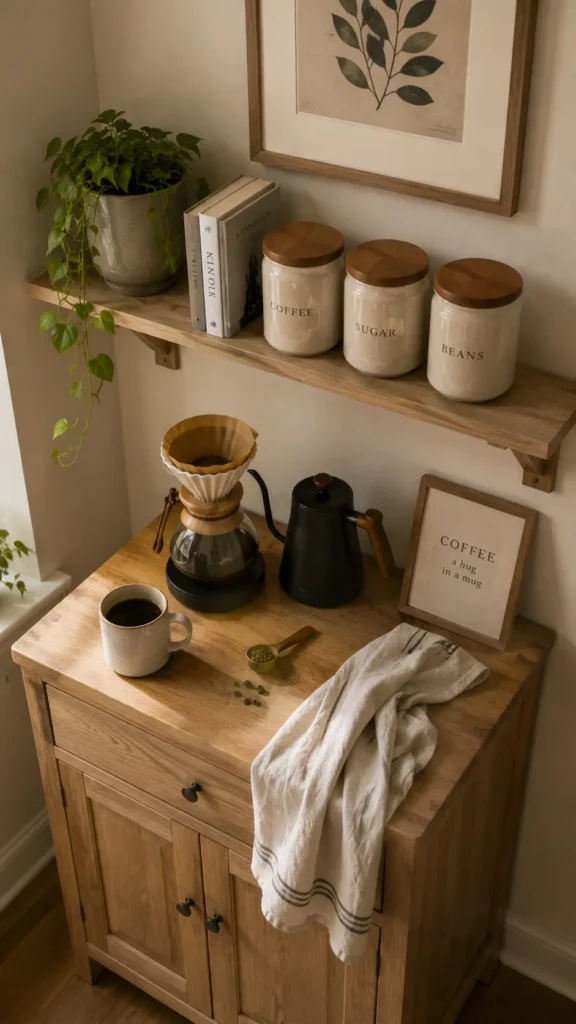 Scandinavian style coffee nook