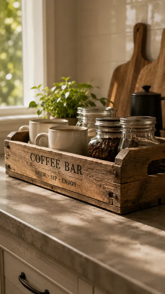 Vintage crate for storage and display
