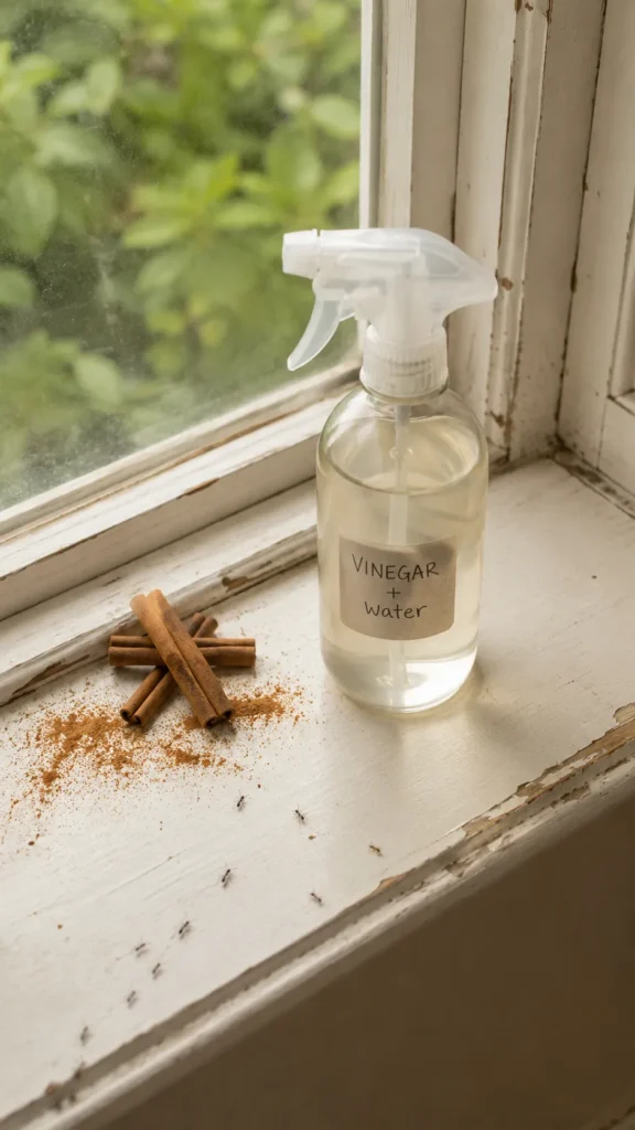 White vinegar spray