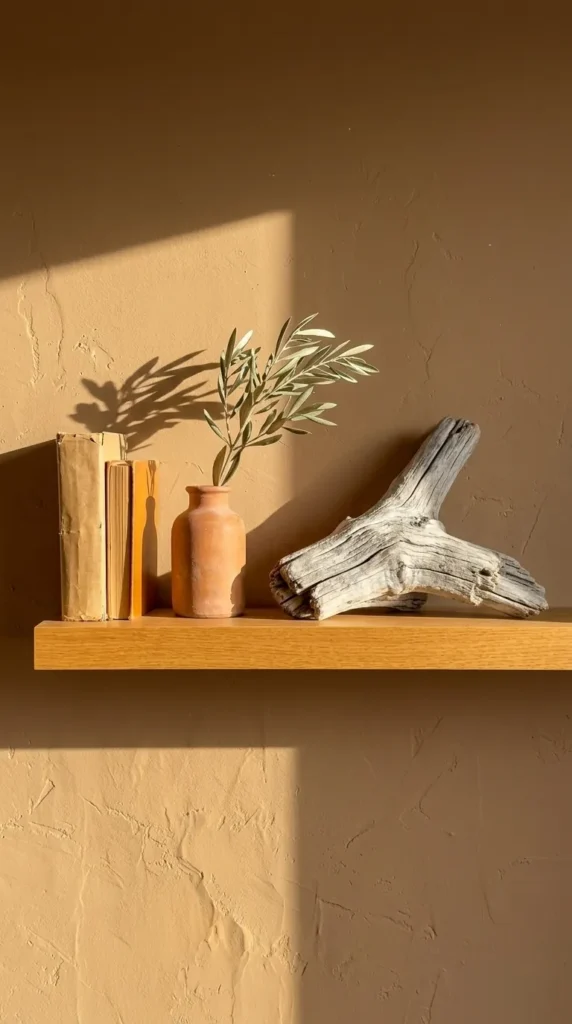 Driftwood on a shelf or mantel