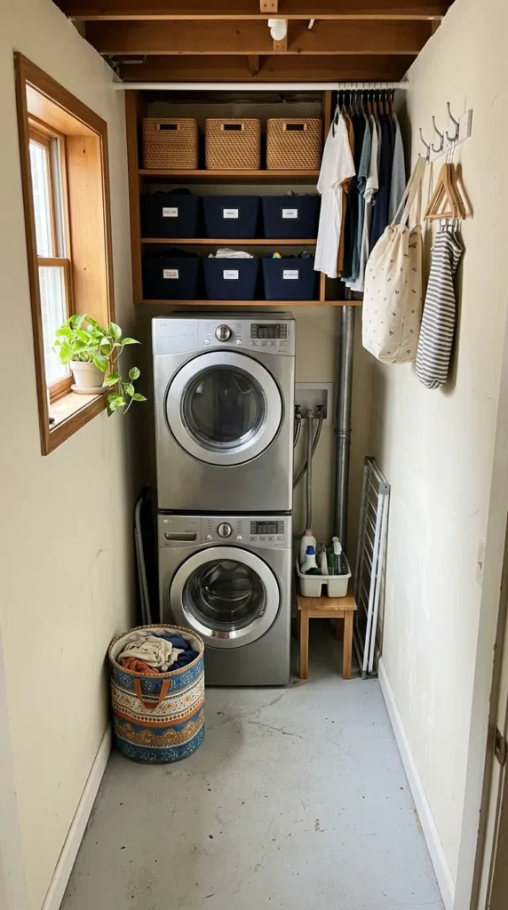 Keep everything on one laundry wall