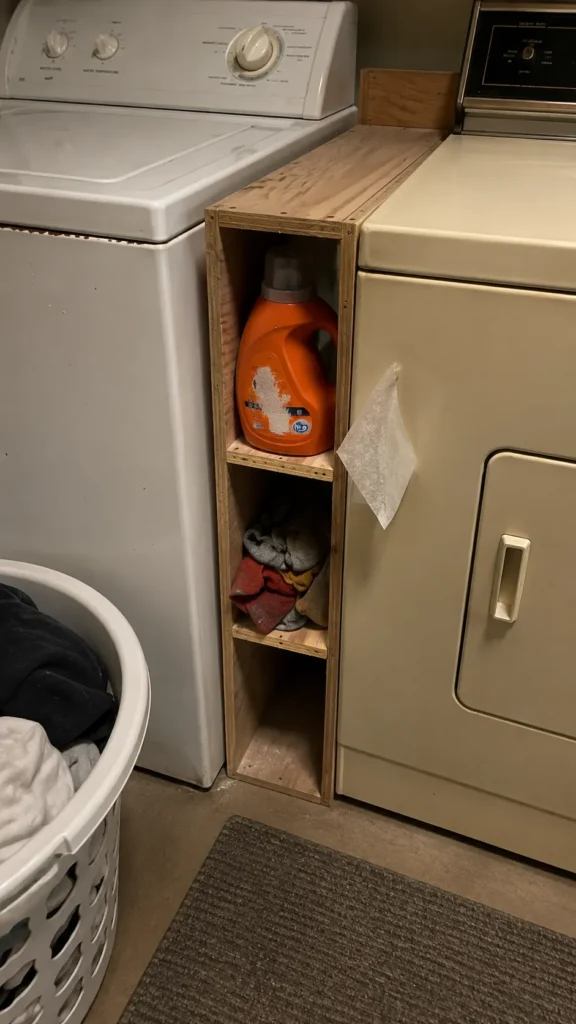 Build a skinny cart for your laundry room gap