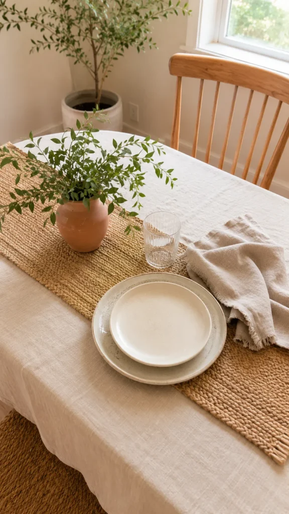 simple dining room decor