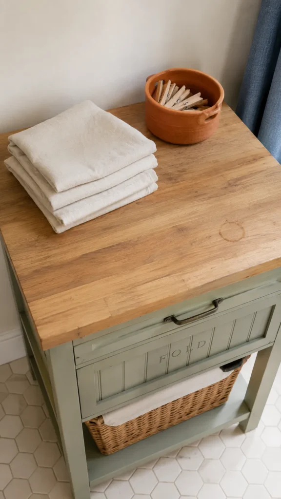 cute laundry room palette