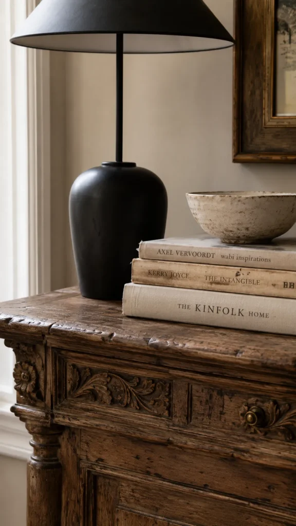 Layer European antiques with modern pieces