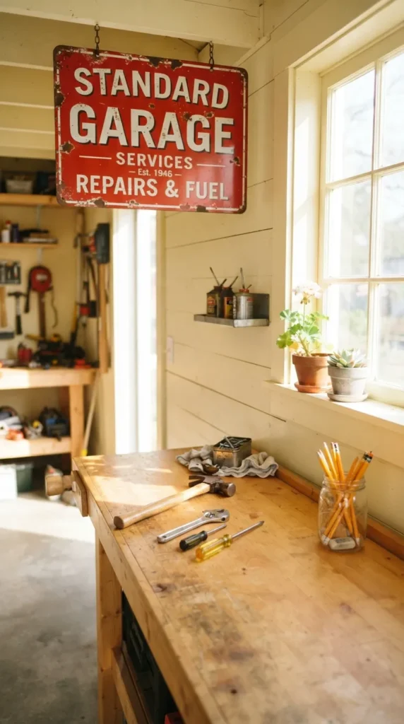  vintage garage decor