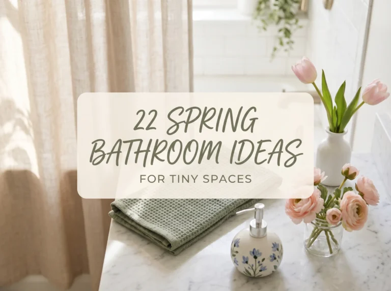 22 Spring Bathroom Decor Ideas for Tiny Spaces (That Actually Work)