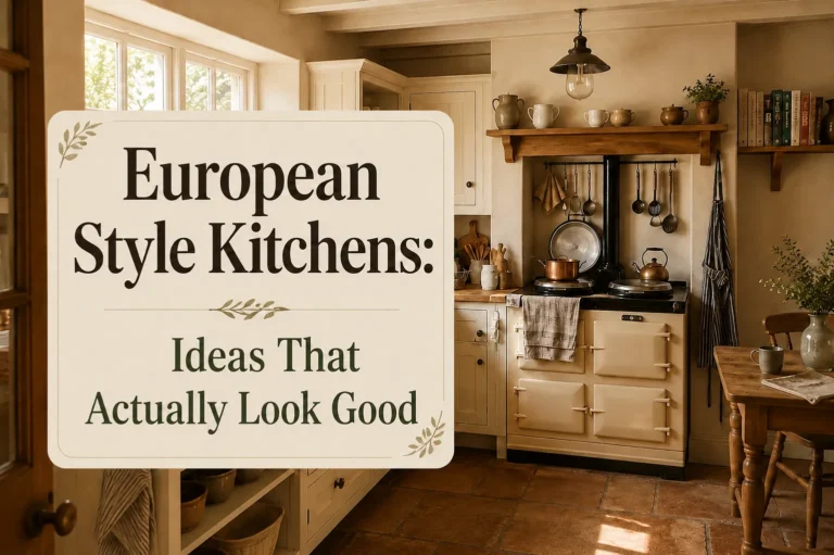European Style Kitchens: 16 Ideas That Actually Look Good