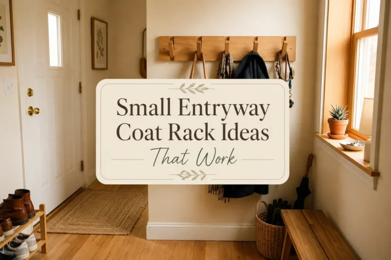13 Entryway Coat Rack Ideas That Work in Small Spaces