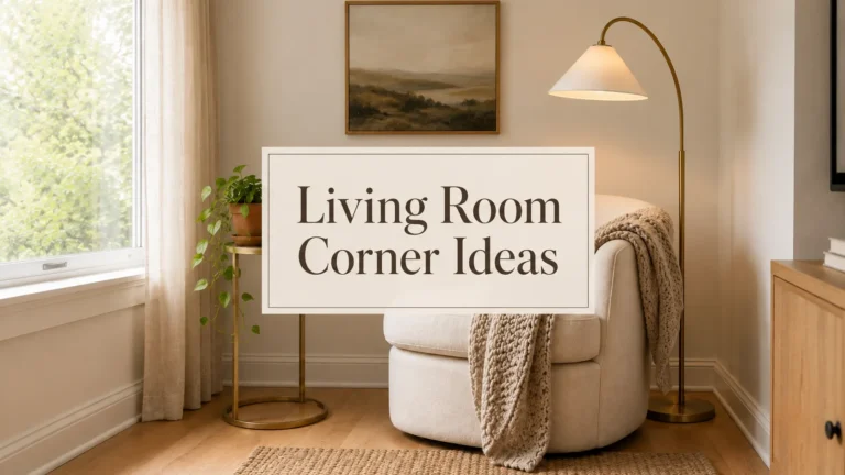 7 Living Room Corner Ideas for Small Spaces
