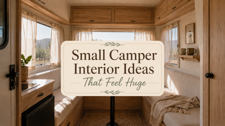 15 Easy Small Camper Interior Ideas That Feel Huge