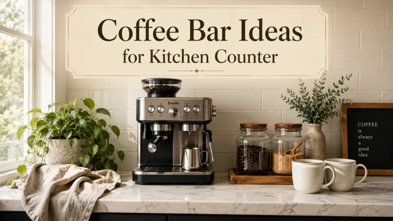 coffee bar ideas for kitchen counter