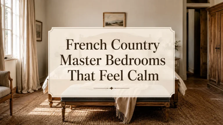 French country master bedrooms