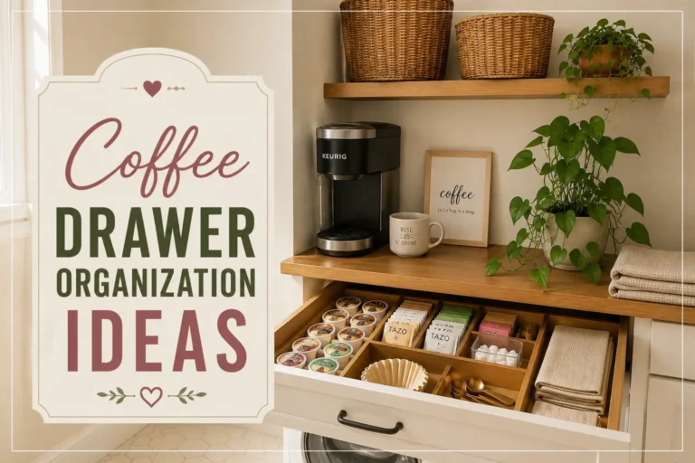 Coffee Drawer Organization