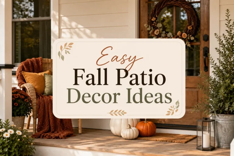 Fall Patio Decor