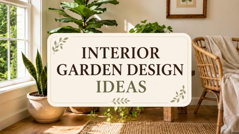 Interior Garden Design Ideas
