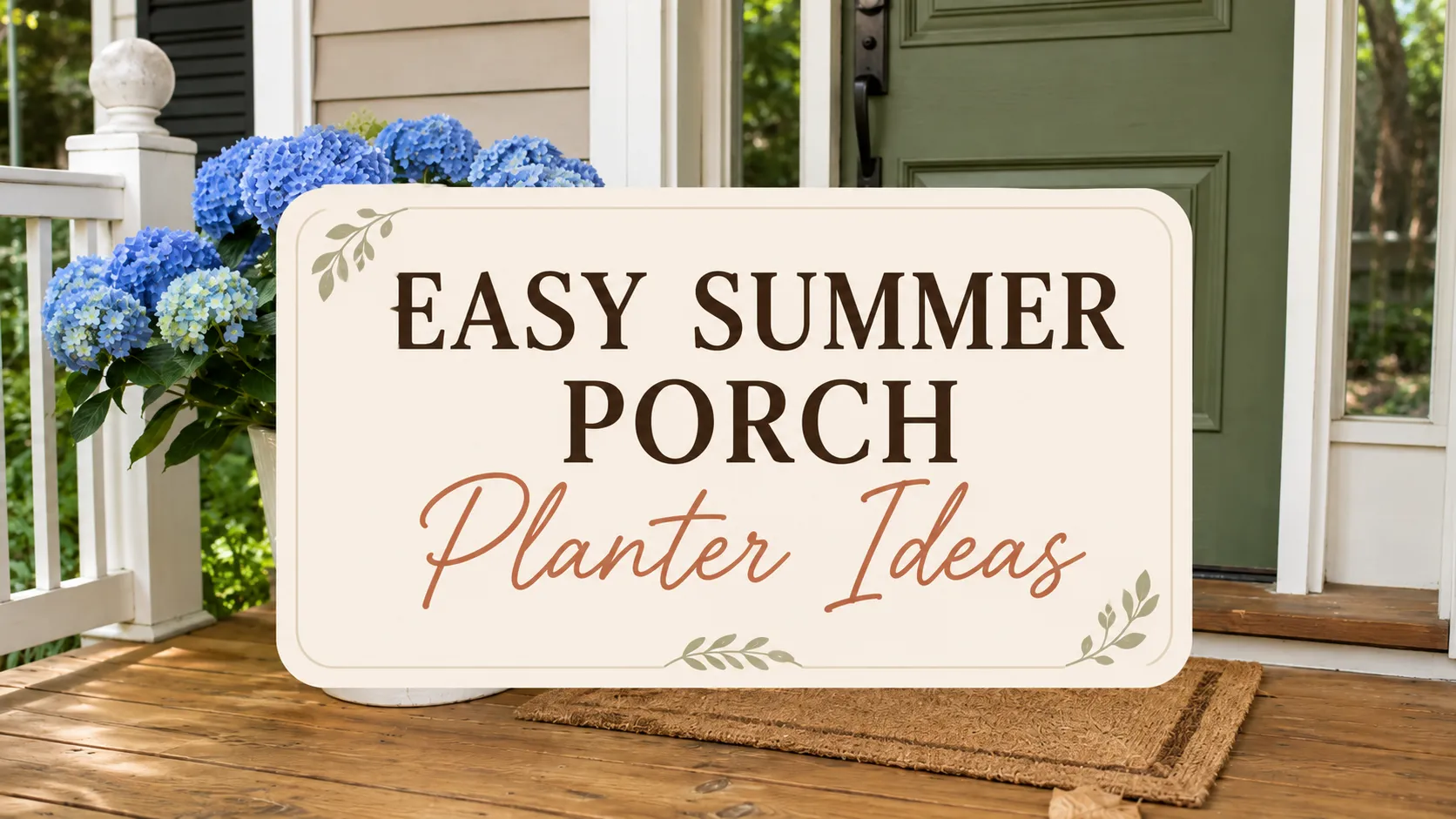 summer porch planter ideas