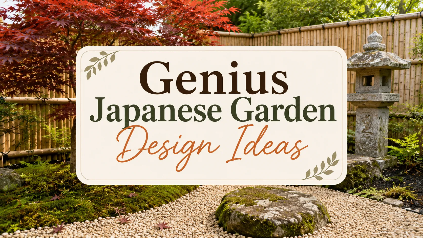 Genius Japanese Garden Design Ideas