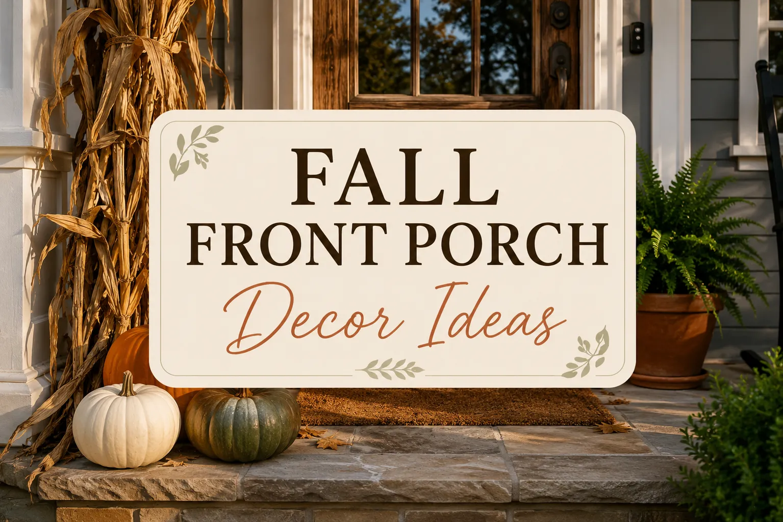 Fall Front Porch Decor Ideas