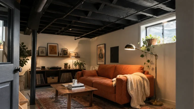 10 Genius Painted Exposed Basement Ceiling Ideas We Adore