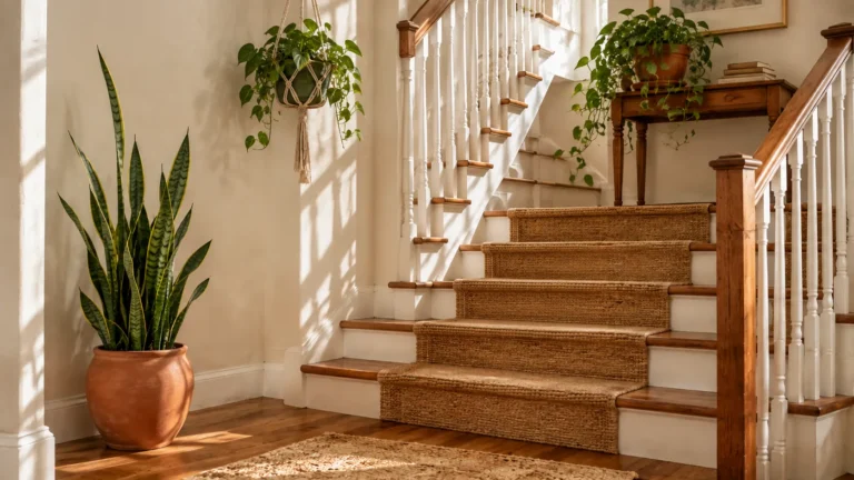 Staircase Plants Indoor Ideas