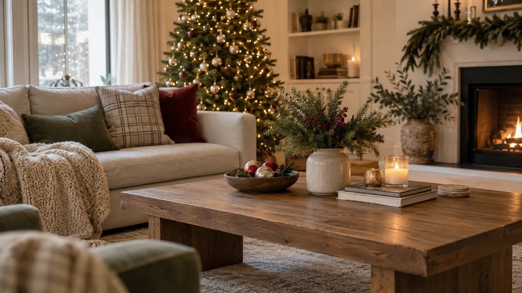 Christmas Coffee Table Decor