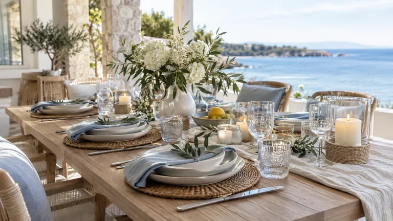 Coastal Dinner Party Ideas for a Relaxed, Beautiful Table