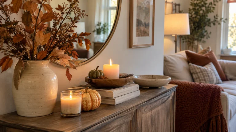 Fall Vignette Ideas for Cozy, Usable Seasonal Spaces