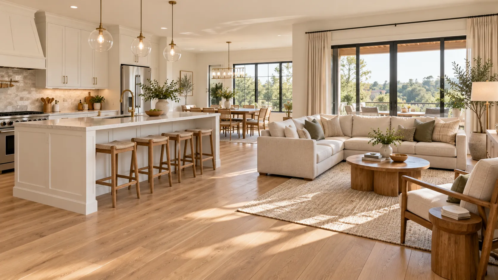 Open Concept Kitchen Living Room
