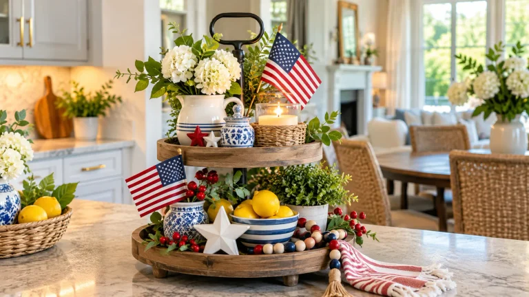 14 Patriotic Tiered Tray Decor Ideas