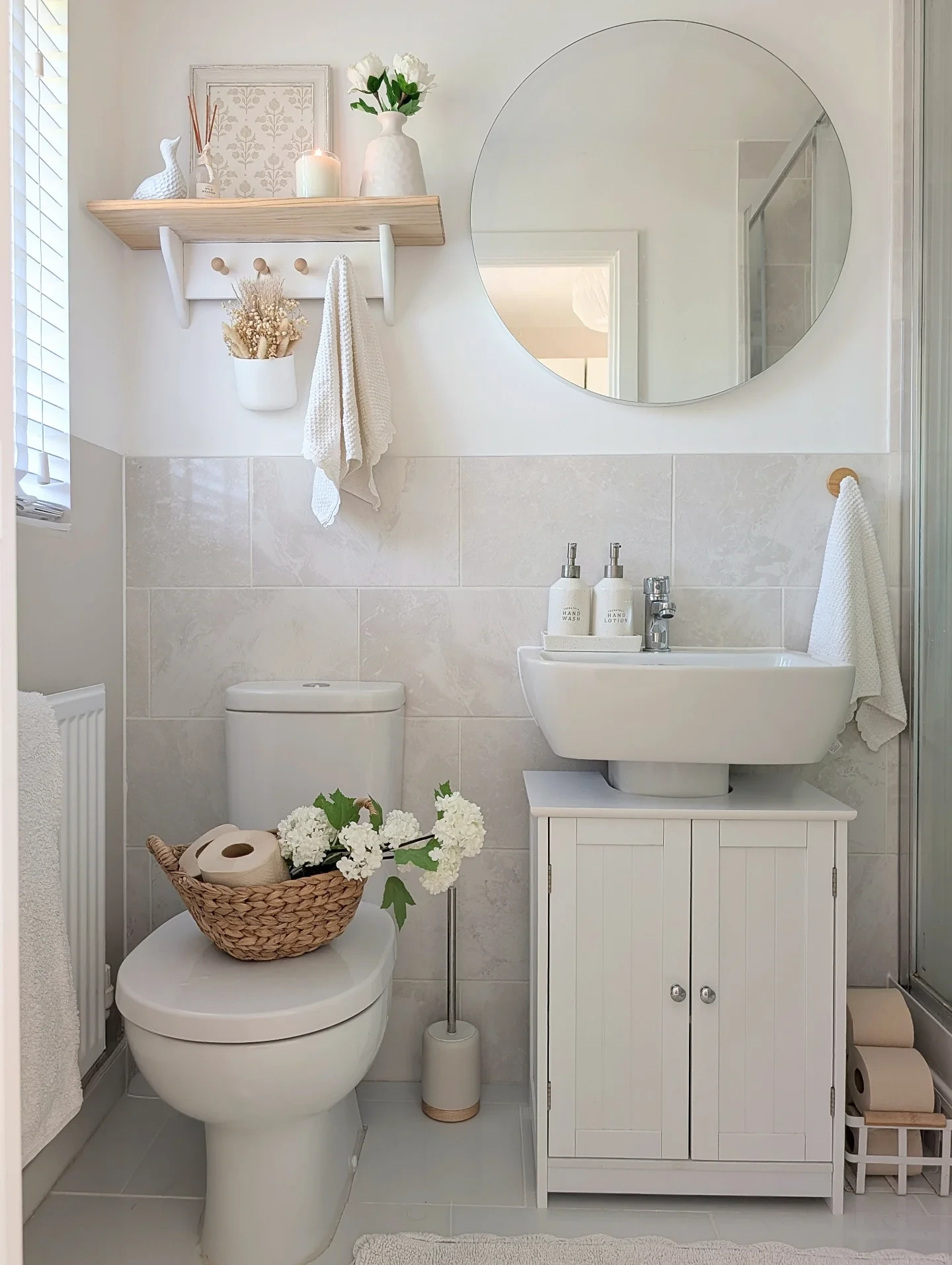 3- Add a Shelf Above the Toilet