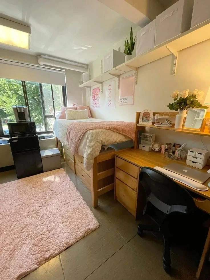 4- Add Shelves Above Desk Drawers