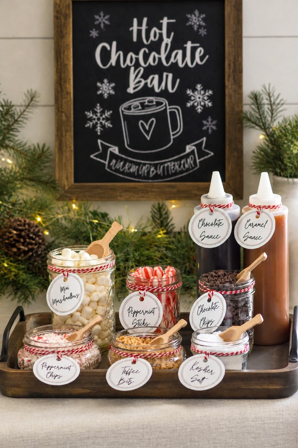1- Arrange Sauces in Labeled Jars