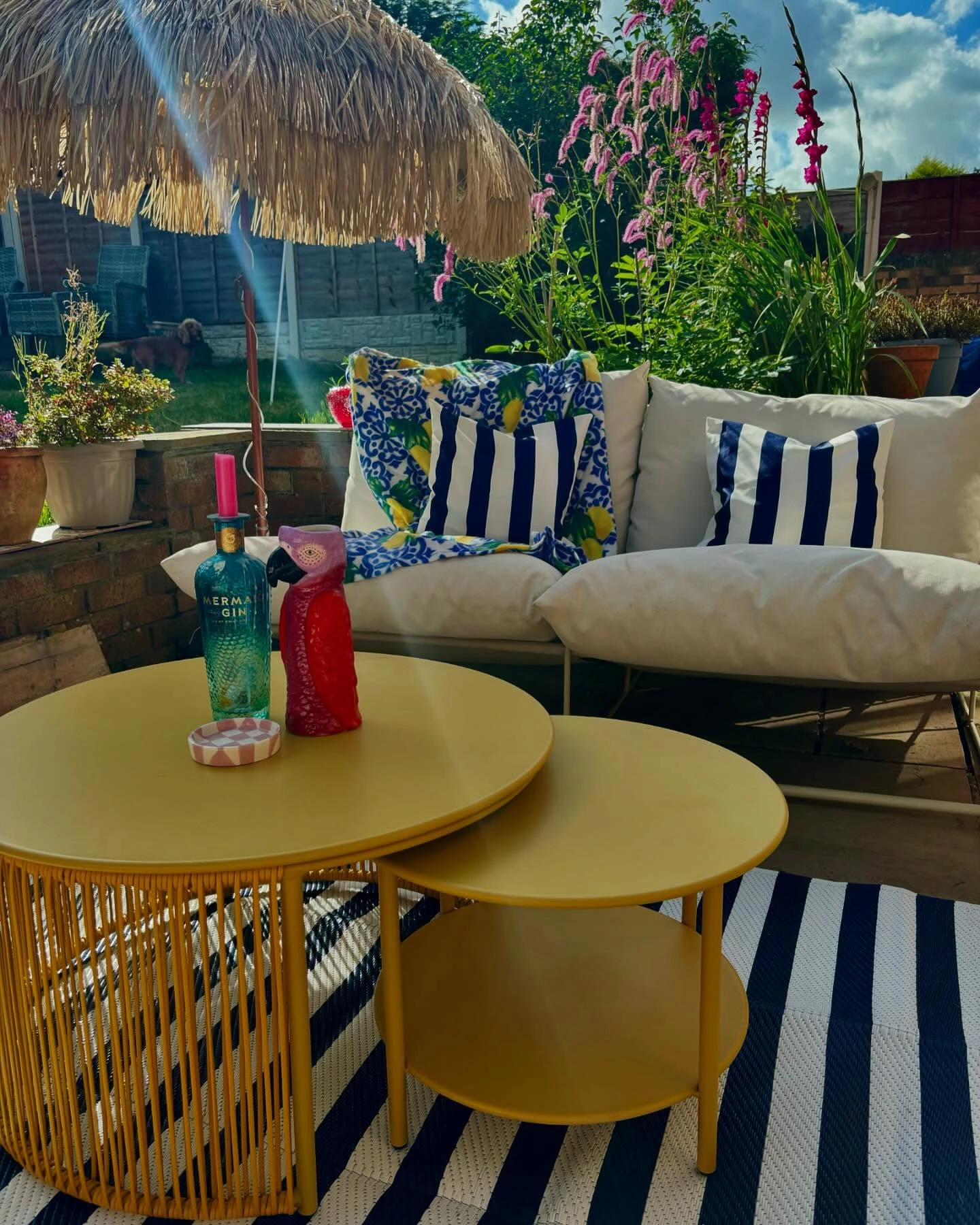16- Balance Yellow Tables with Navy