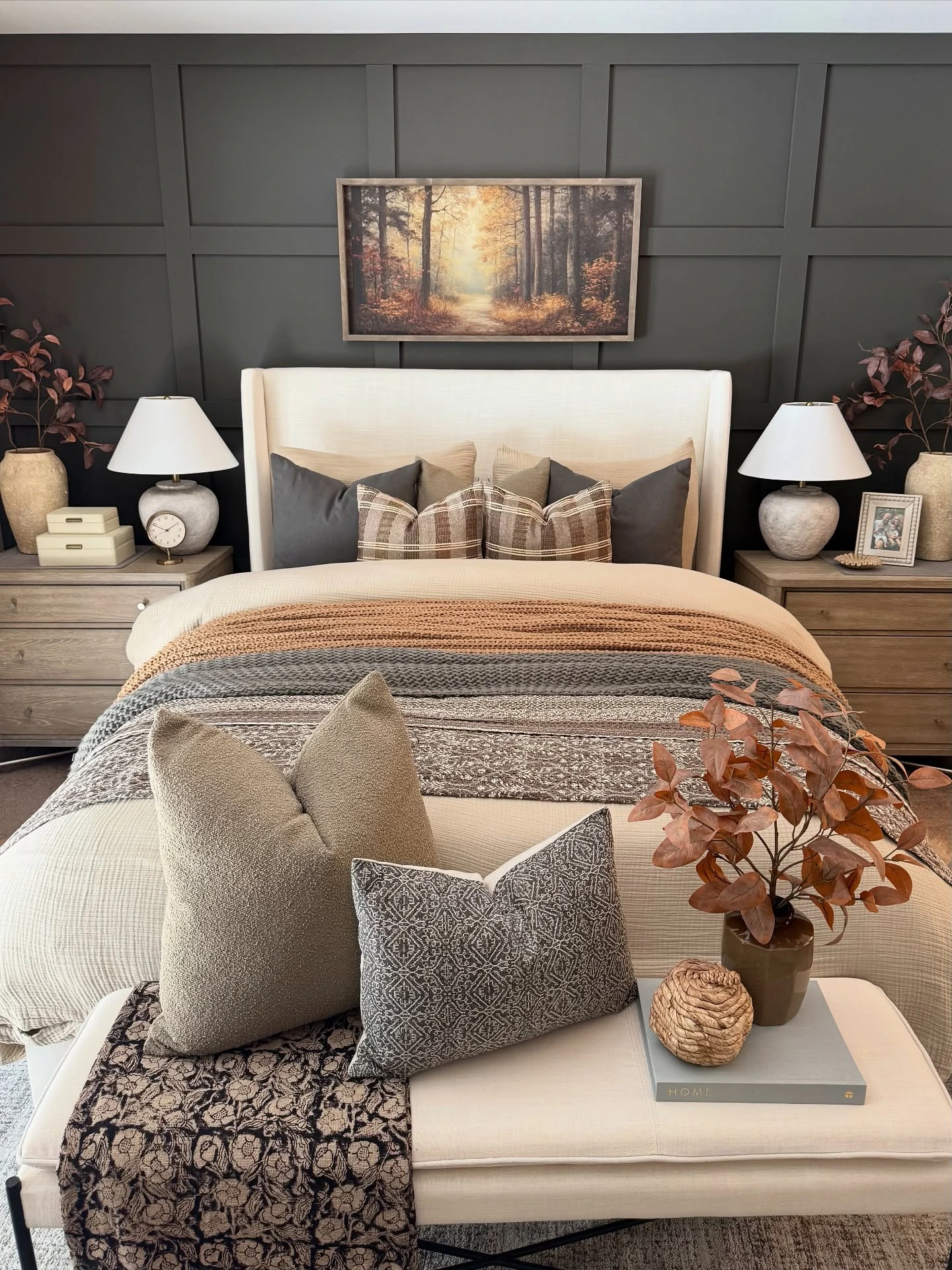 2- Bring Fall Branches into the Bedroom