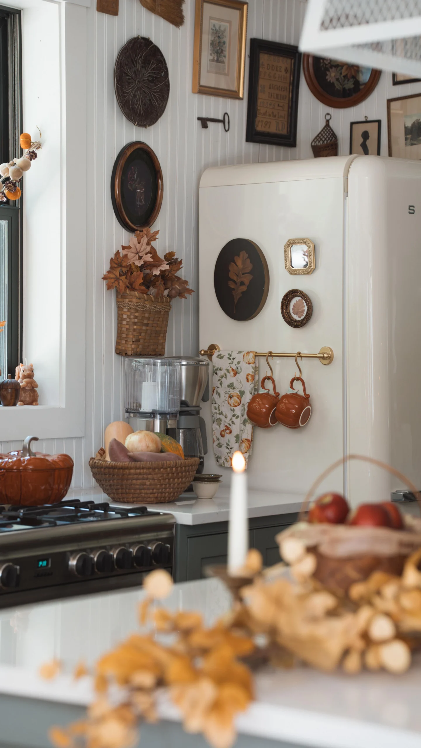 2- Build a Cozy Display Around the Refrigerator