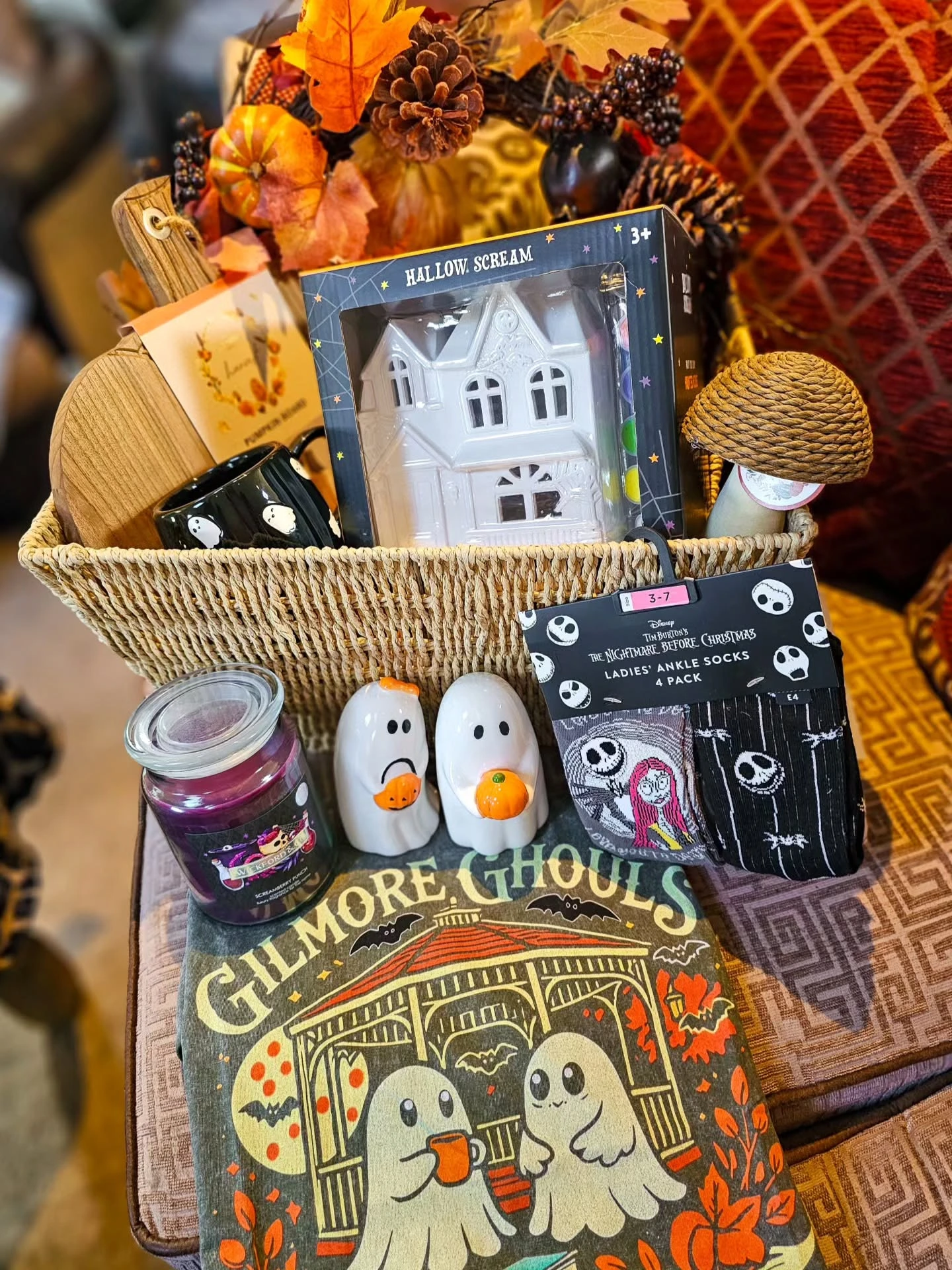 2- Build a Cozy Spooky Book Basket