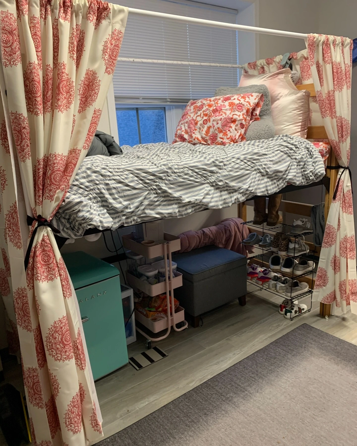 11- Cover Under-Bed Storage with Curtains