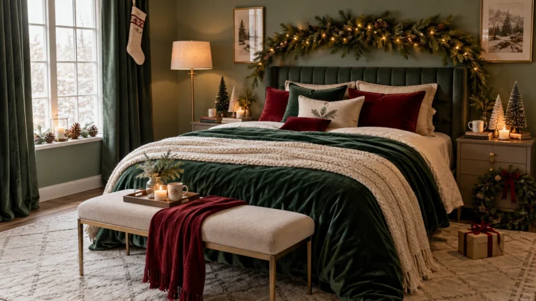 Cozy Christmas Bedroom
