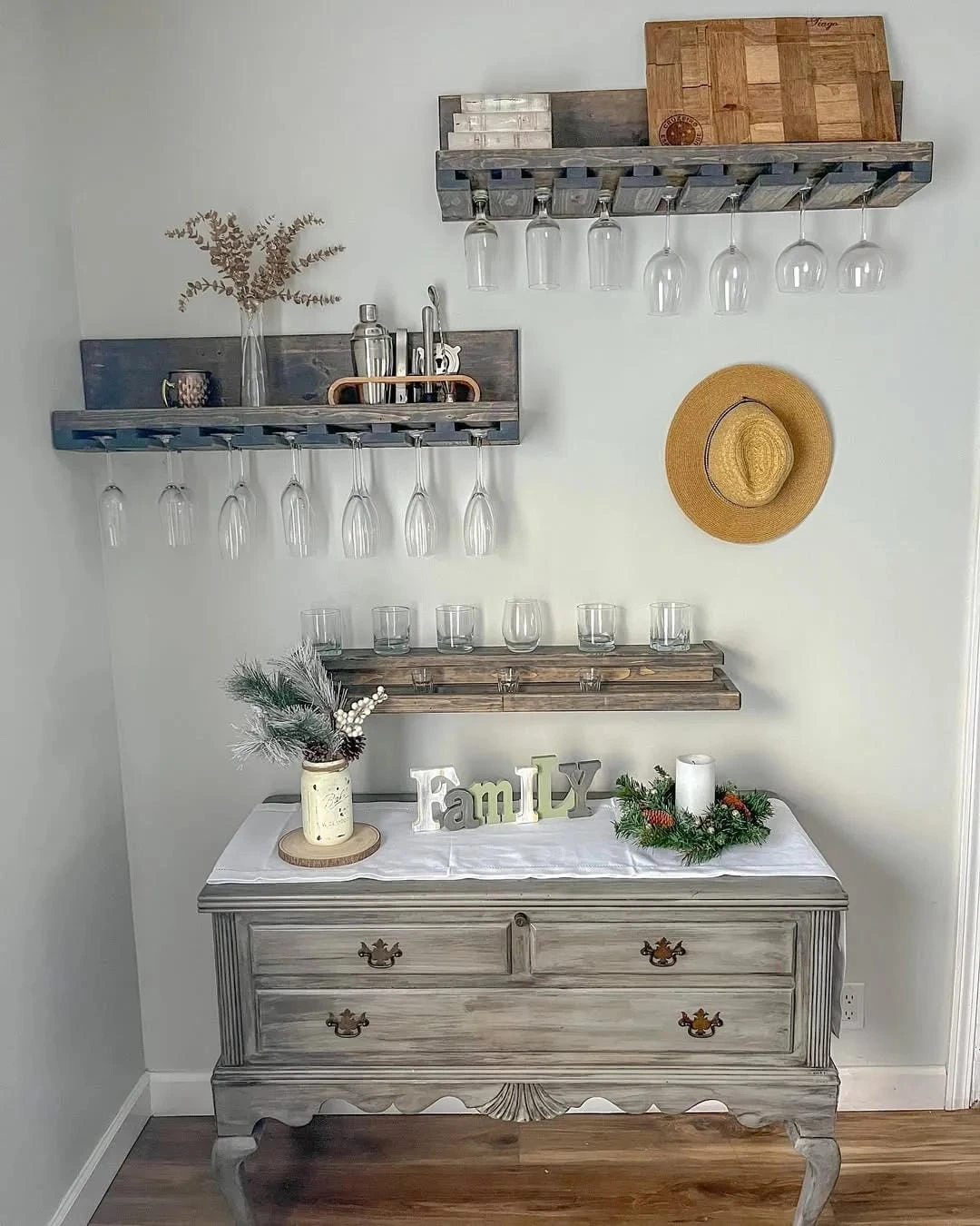 3- Create a Relaxed Farmhouse Bar