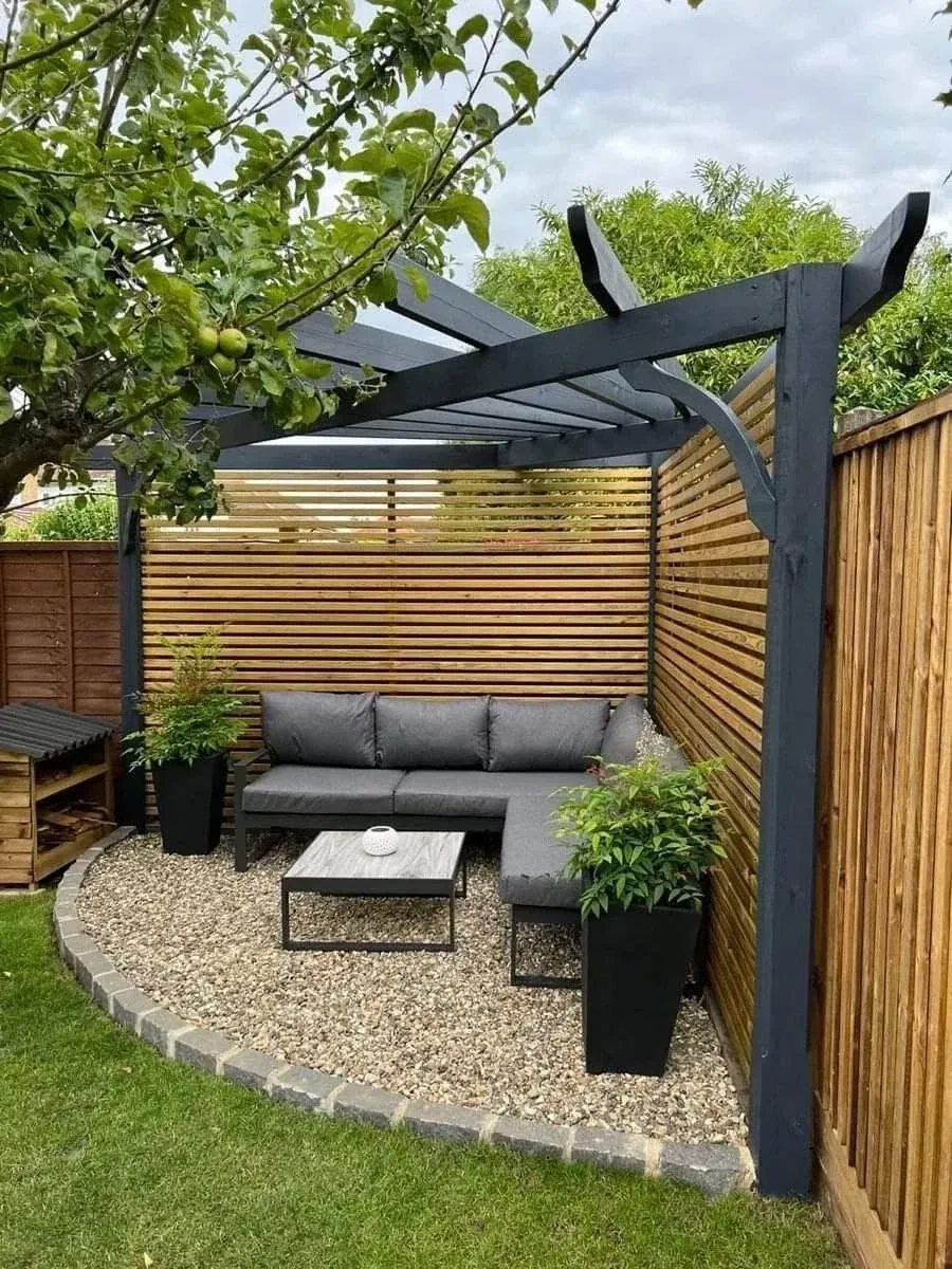 14- Create a Small Fence-Side Seating Nook