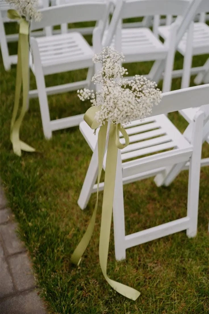 4- Dress Ceremony Chairs with Ribbon