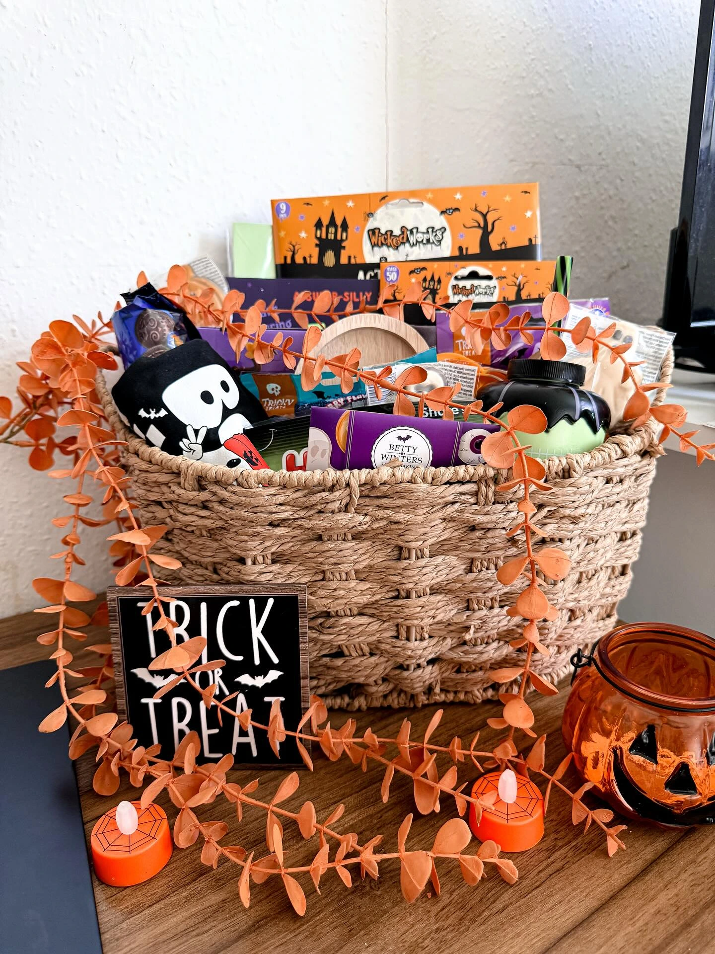 1- Fill a Large Trick-or-Treat Basket