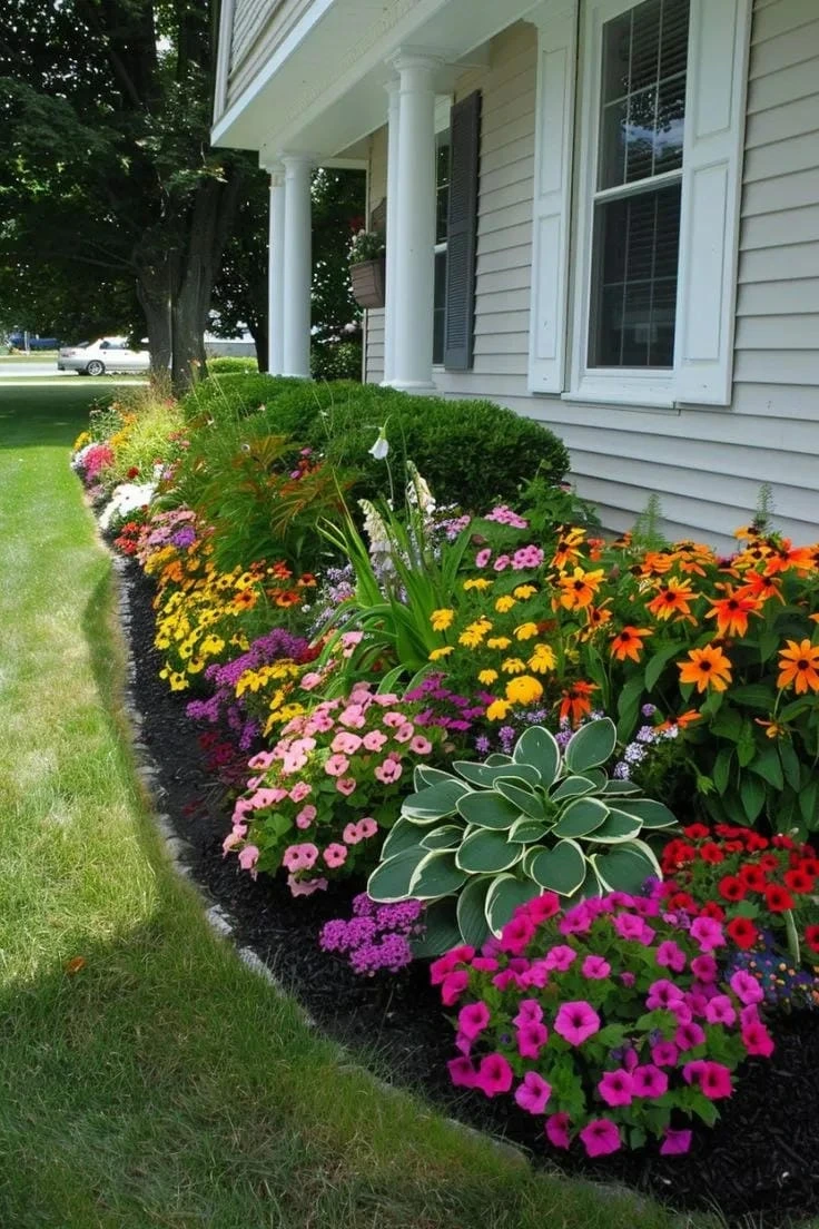 12- Fill the Foundation With Bright Annuals