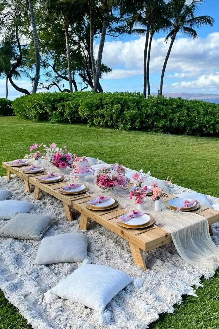 19- Frame a Low Table with Lanterns