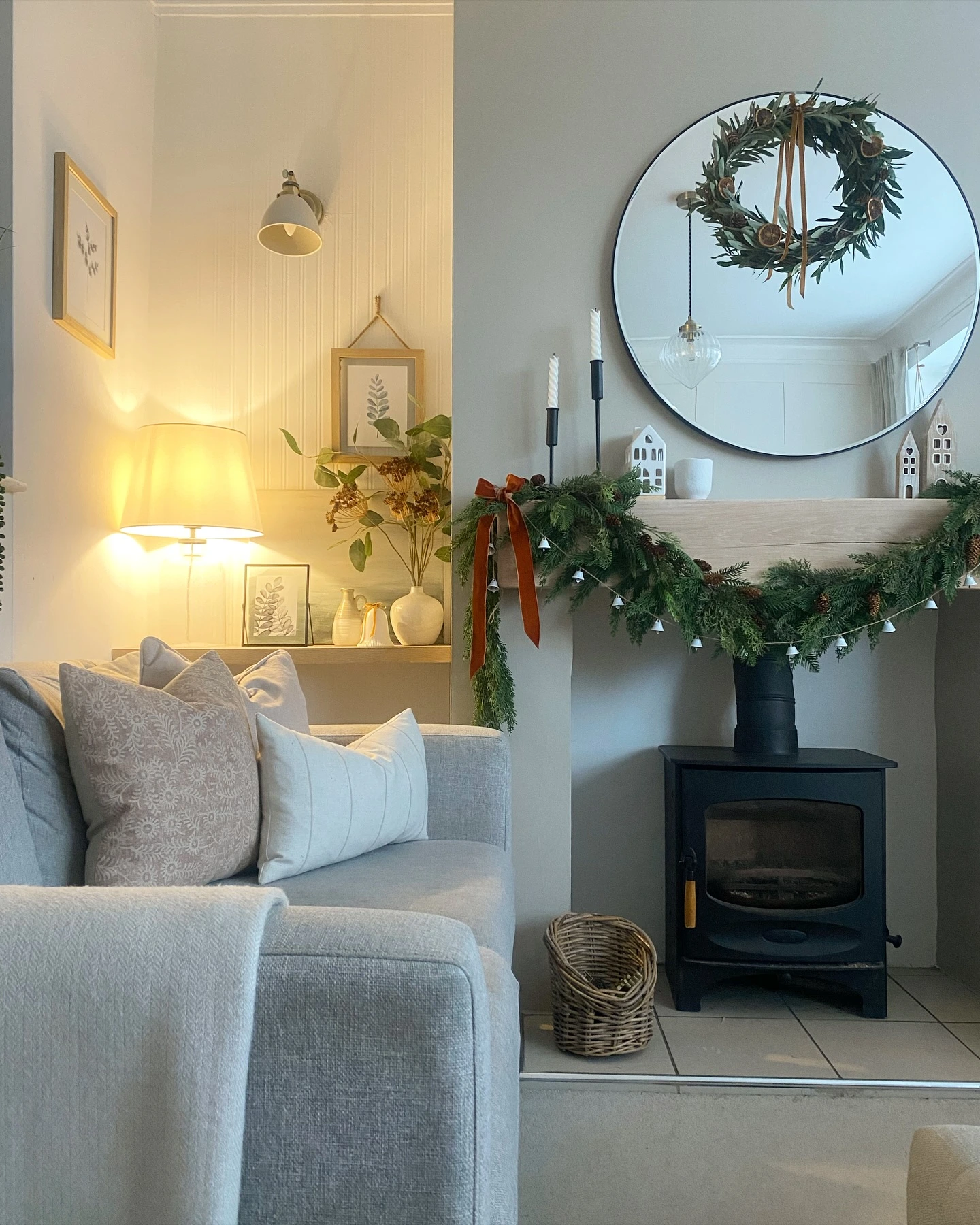 10- Hang an Evergreen Garland