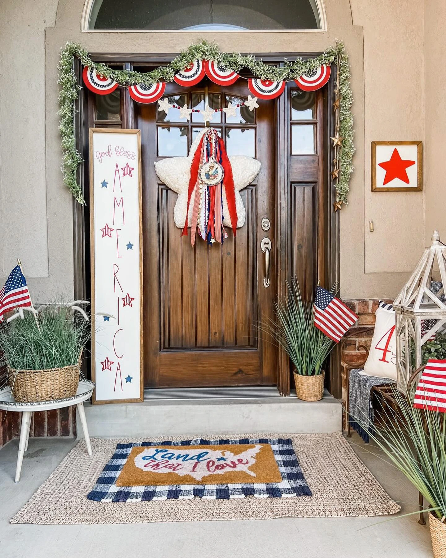 2- Hang Bunting Above the Front Door