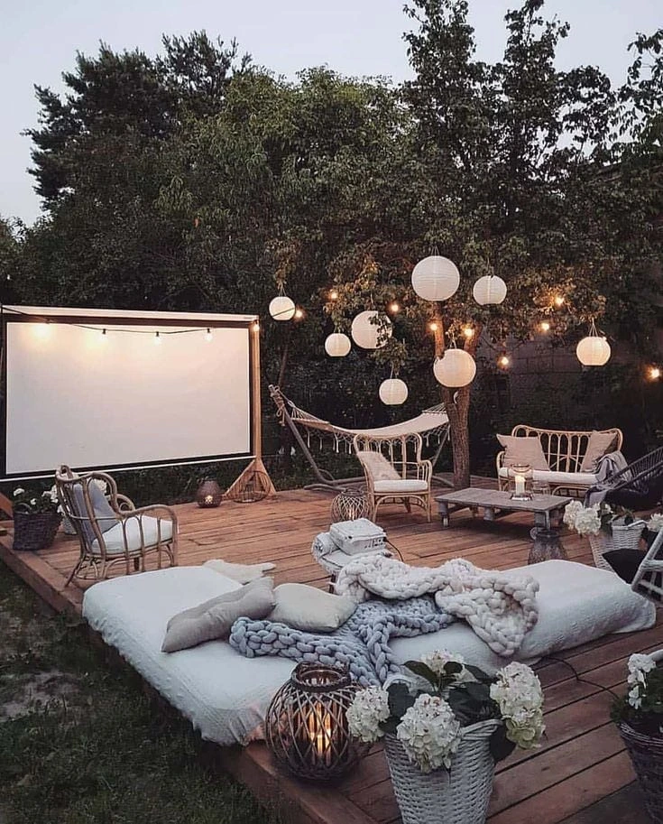 19- Hang Paper Lanterns Above the Blankets