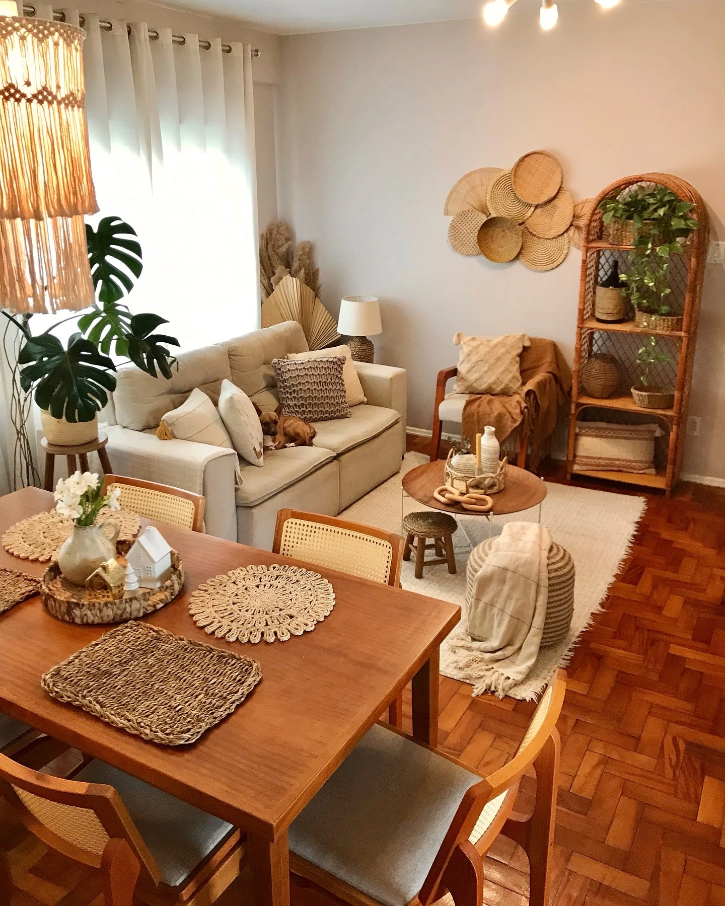 4- Layer Texture with Basket Wall Decor