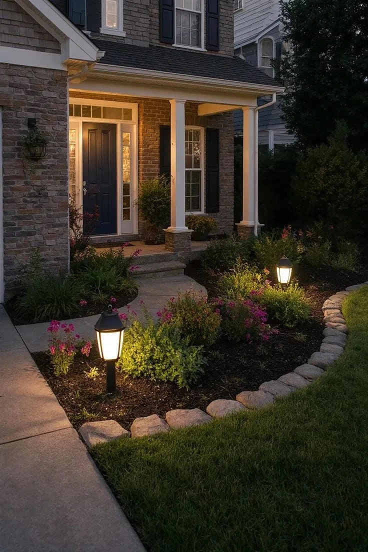 1- Light the Curved Walkway